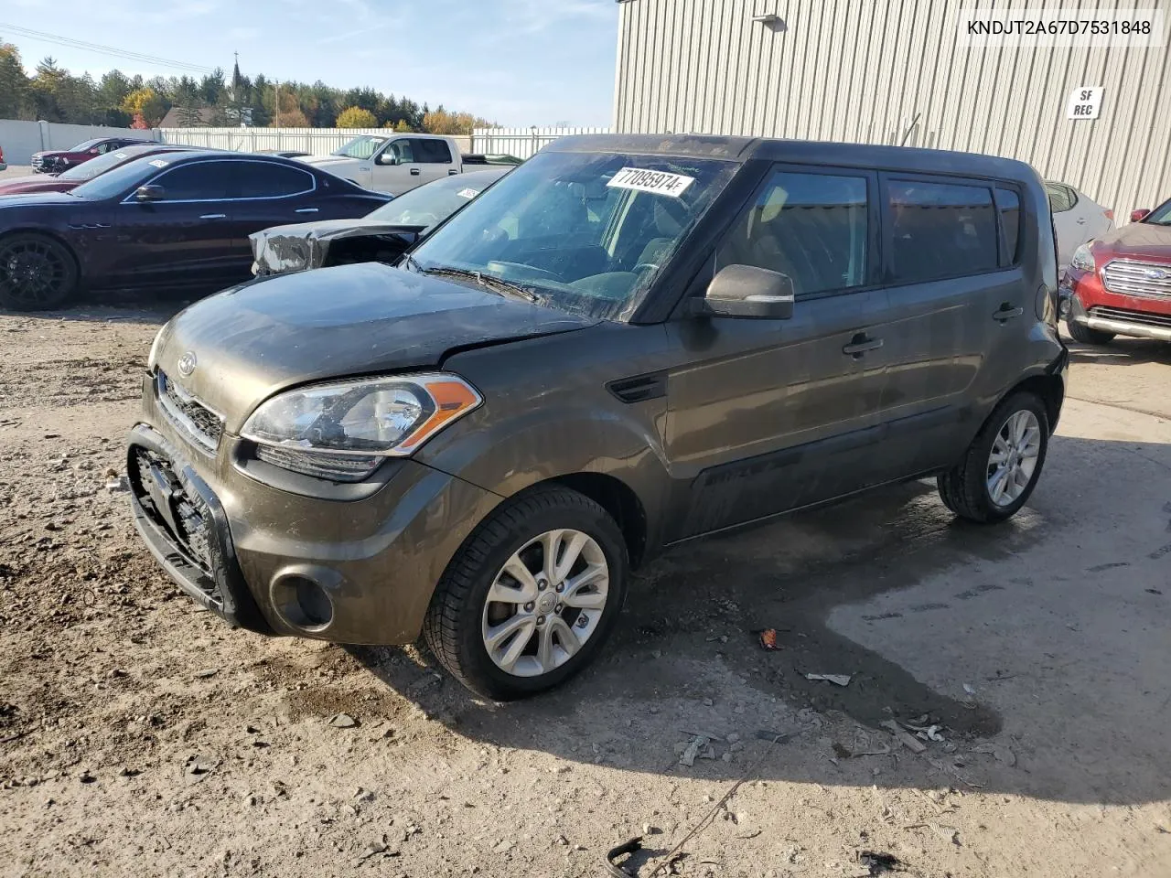 2013 Kia Soul + VIN: KNDJT2A67D7531848 Lot: 77095974