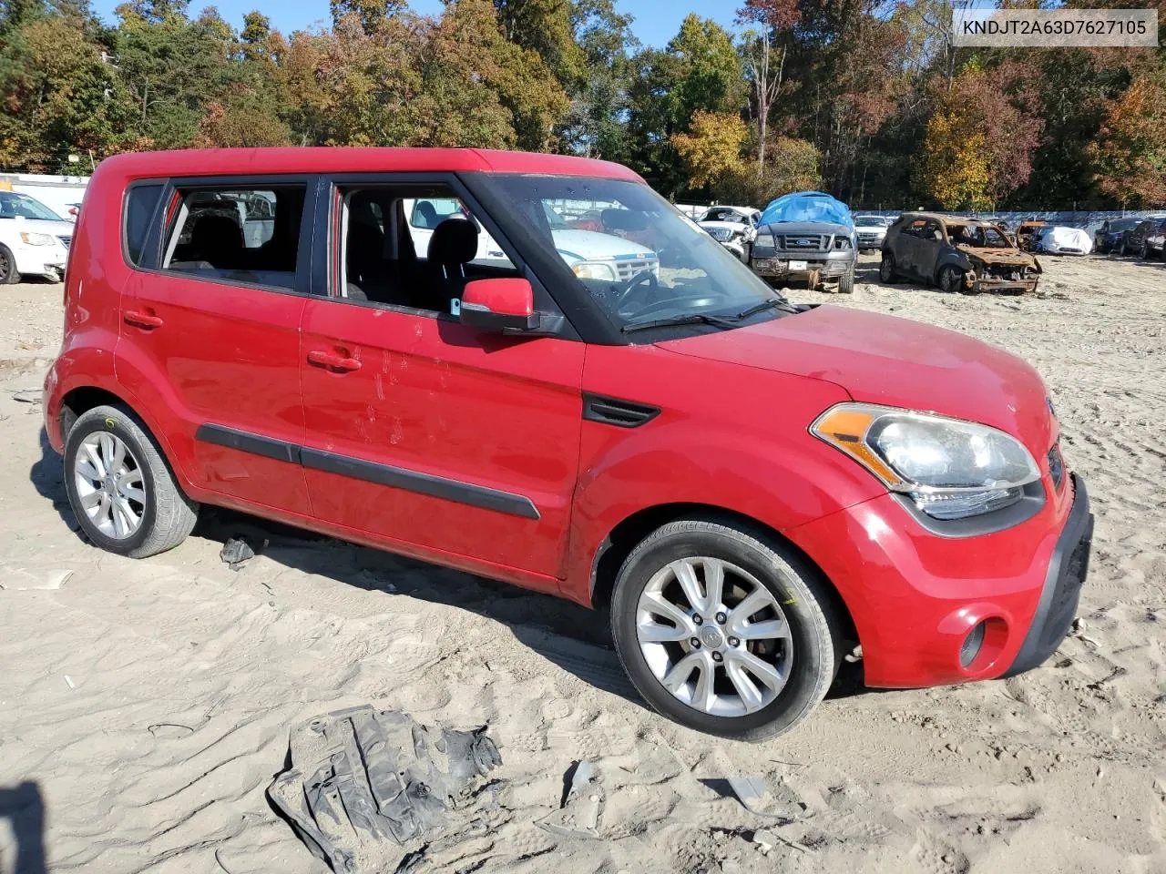 2013 Kia Soul + VIN: KNDJT2A63D7627105 Lot: 77167634