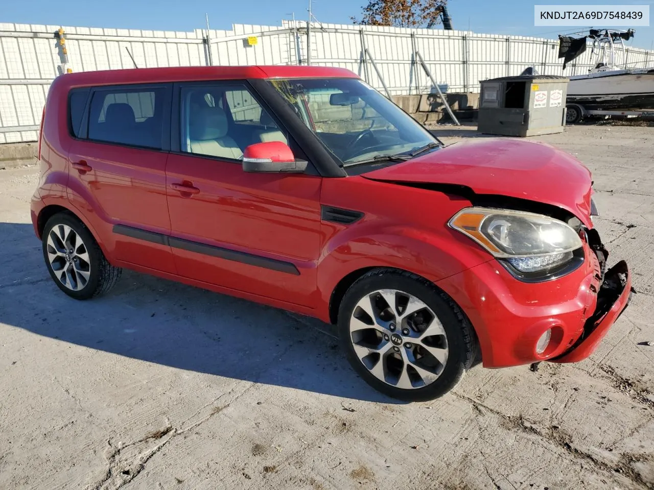 2013 Kia Soul + VIN: KNDJT2A69D7548439 Lot: 77268484