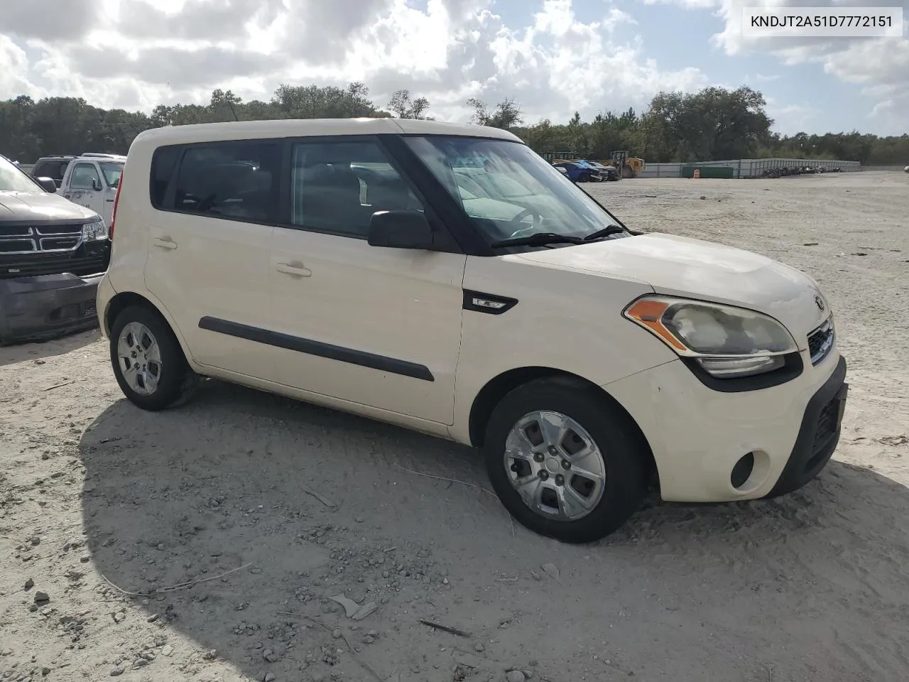 2013 Kia Soul VIN: KNDJT2A51D7772151 Lot: 77674834