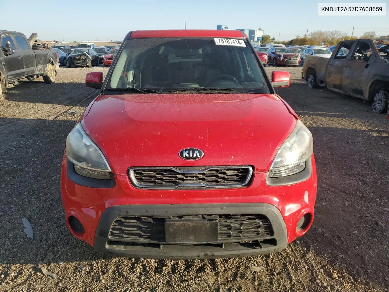 2013 Kia Soul VIN: KNDJT2A57D7608659 Lot: 78187414