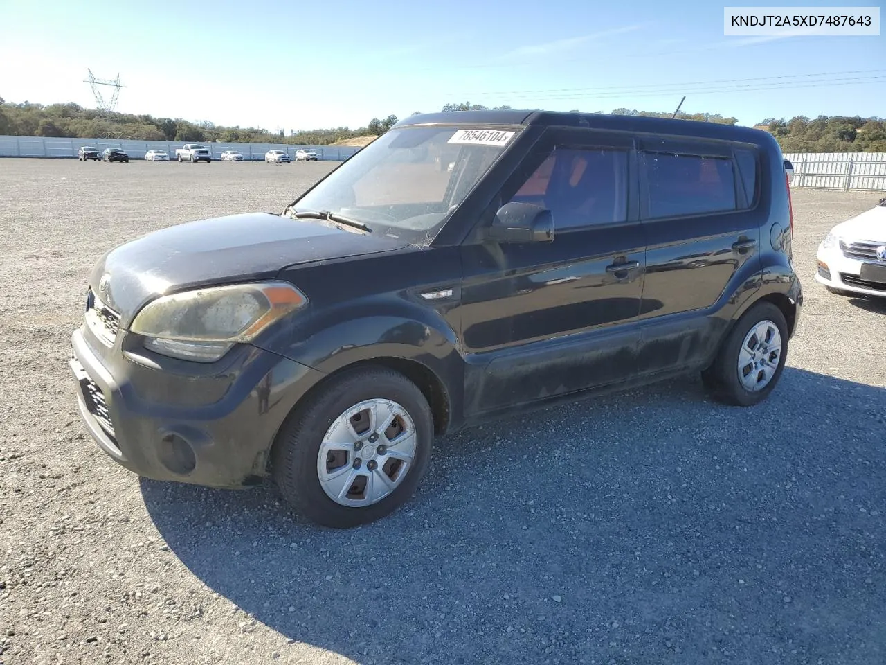 2013 Kia Soul VIN: KNDJT2A5XD7487643 Lot: 78546104