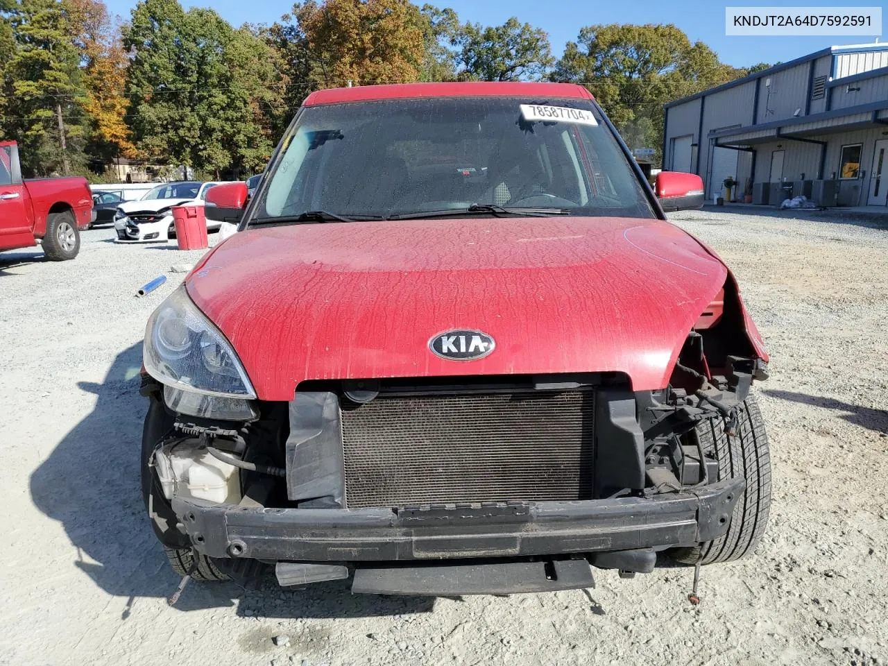 2013 Kia Soul + VIN: KNDJT2A64D7592591 Lot: 78587704