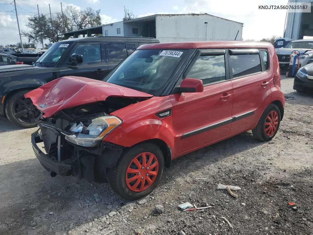 2013 Kia Soul VIN: KNDJT2A56D7635187 Lot: 78796344