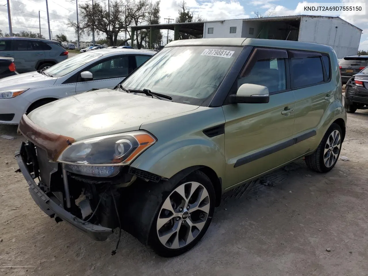 2013 Kia Soul + VIN: KNDJT2A69D7555150 Lot: 78798814