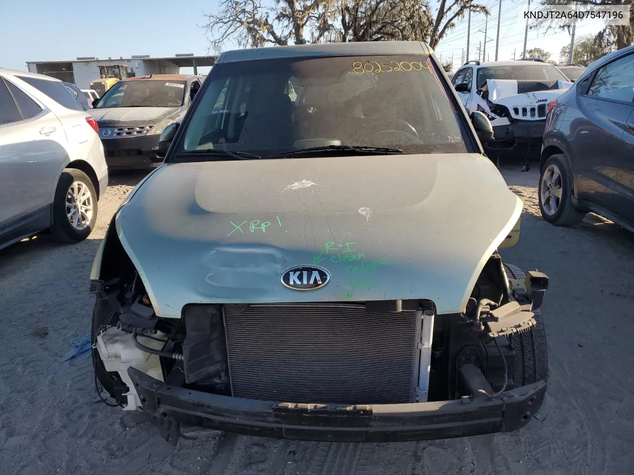 2013 Kia Soul + VIN: KNDJT2A64D7547196 Lot: 80252004