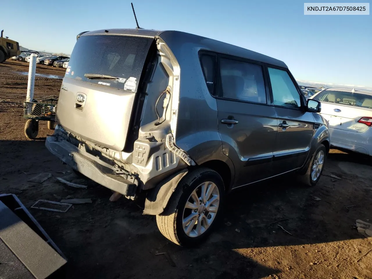 2013 Kia Soul + VIN: KNDJT2A67D7508425 Lot: 80282034