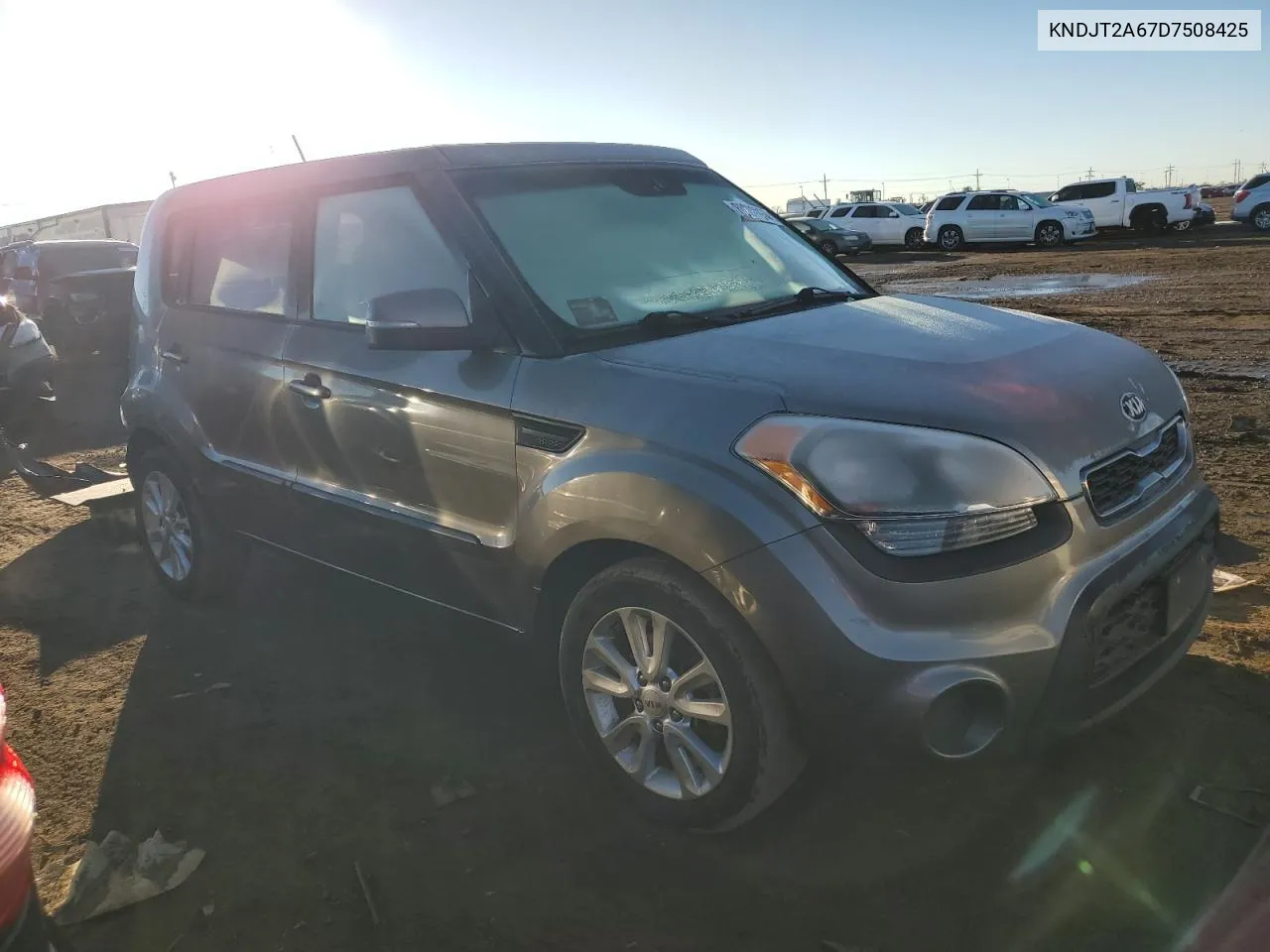 2013 Kia Soul + VIN: KNDJT2A67D7508425 Lot: 80282034