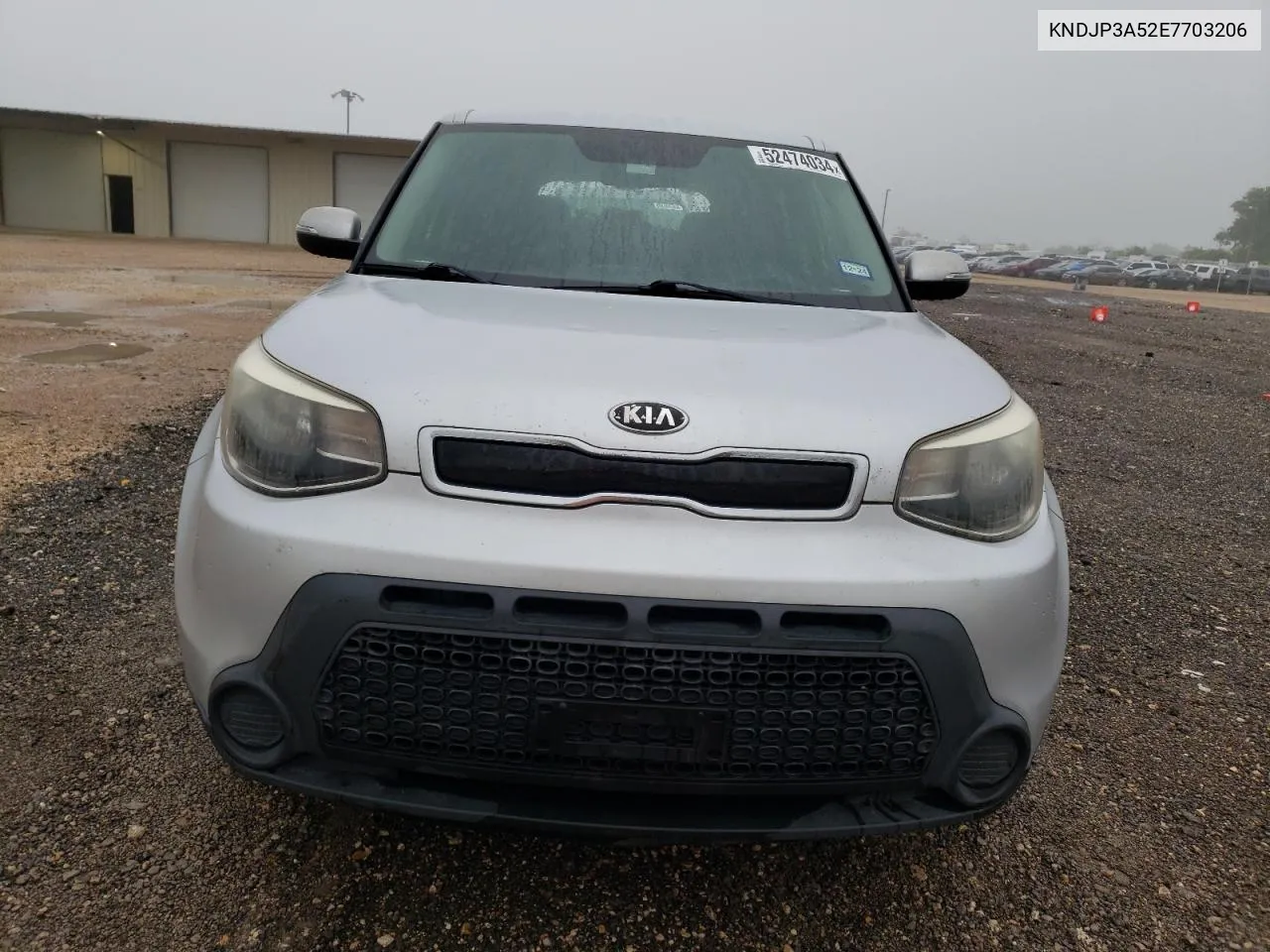 2014 Kia Soul + VIN: KNDJP3A52E7703206 Lot: 52474034