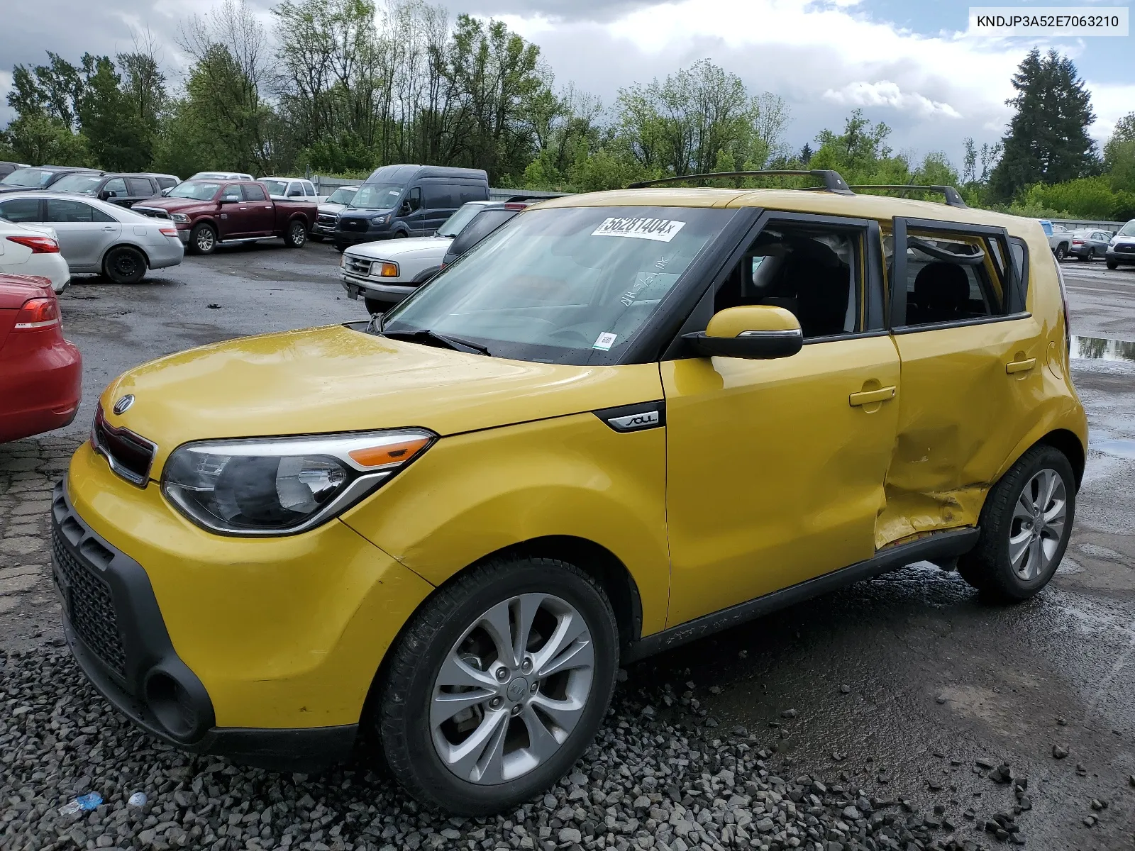 2014 Kia Soul + VIN: KNDJP3A52E7063210 Lot: 56281404