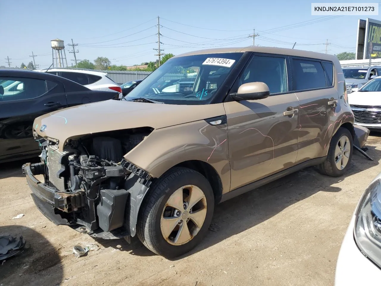 2014 Kia Soul VIN: KNDJN2A21E7101273 Lot: 57674394