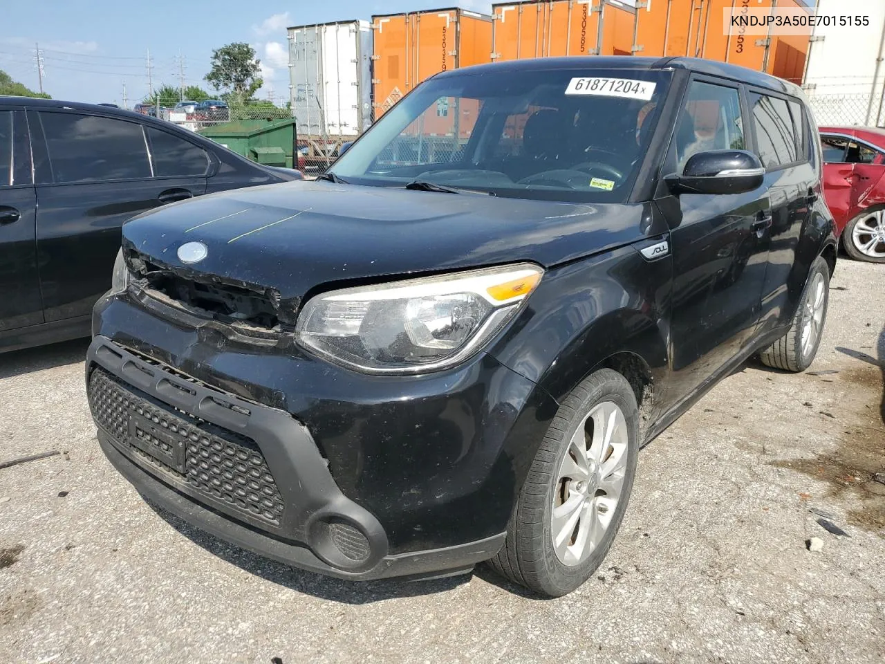 2014 Kia Soul + VIN: KNDJP3A50E7015155 Lot: 61871204