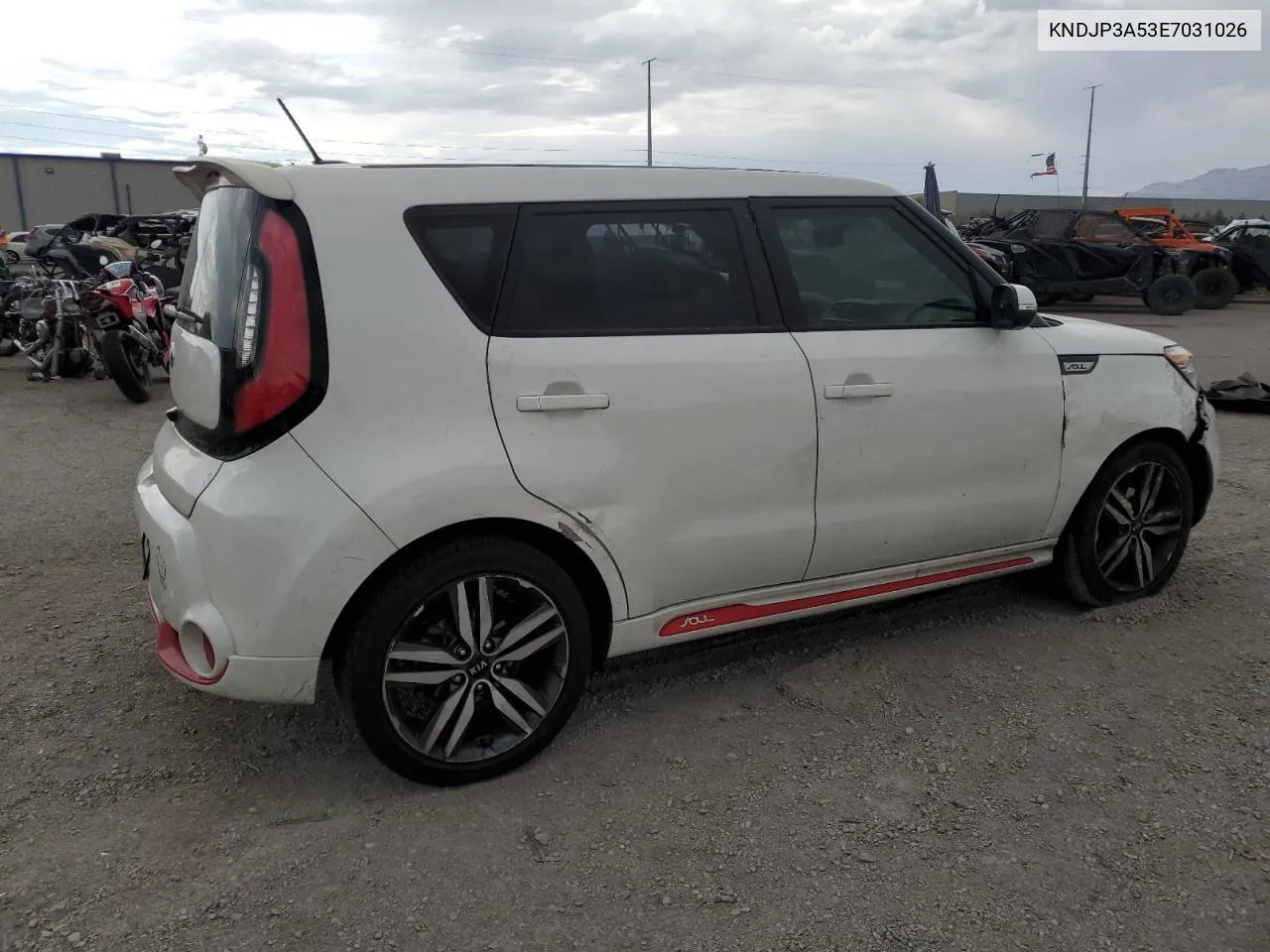 2014 Kia Soul + VIN: KNDJP3A53E7031026 Lot: 63722104