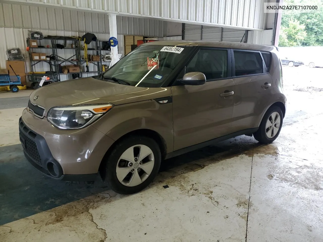 2014 Kia Soul VIN: KNDJN2A27E7107000 Lot: 64392194