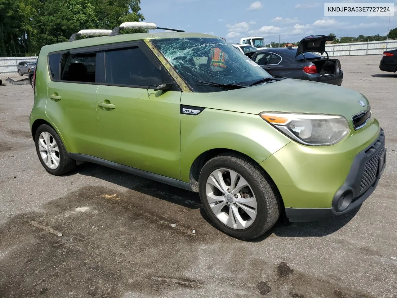 2014 Kia Soul + VIN: KNDJP3A53E7727224 Lot: 65744314