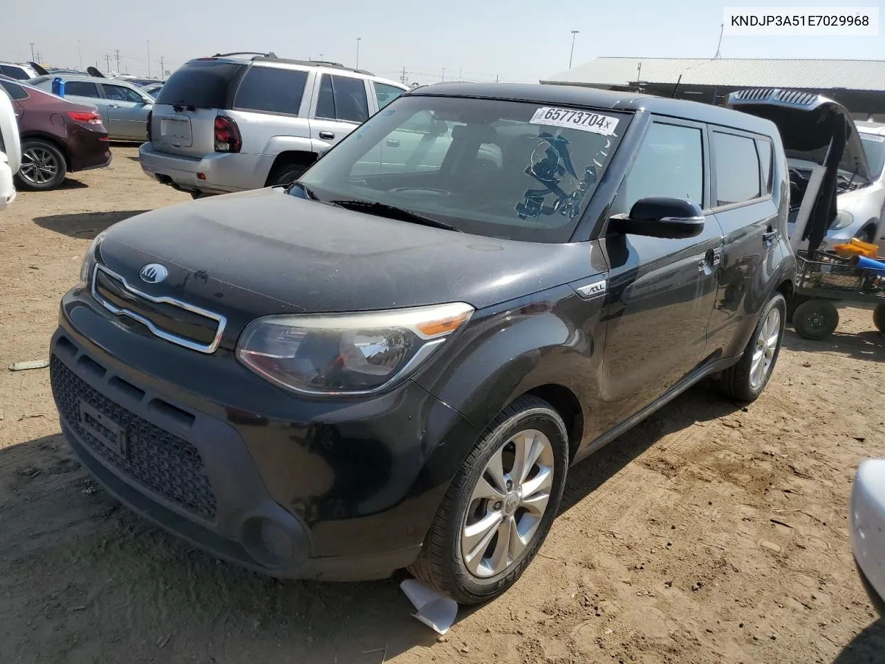 2014 Kia Soul + VIN: KNDJP3A51E7029968 Lot: 65773704