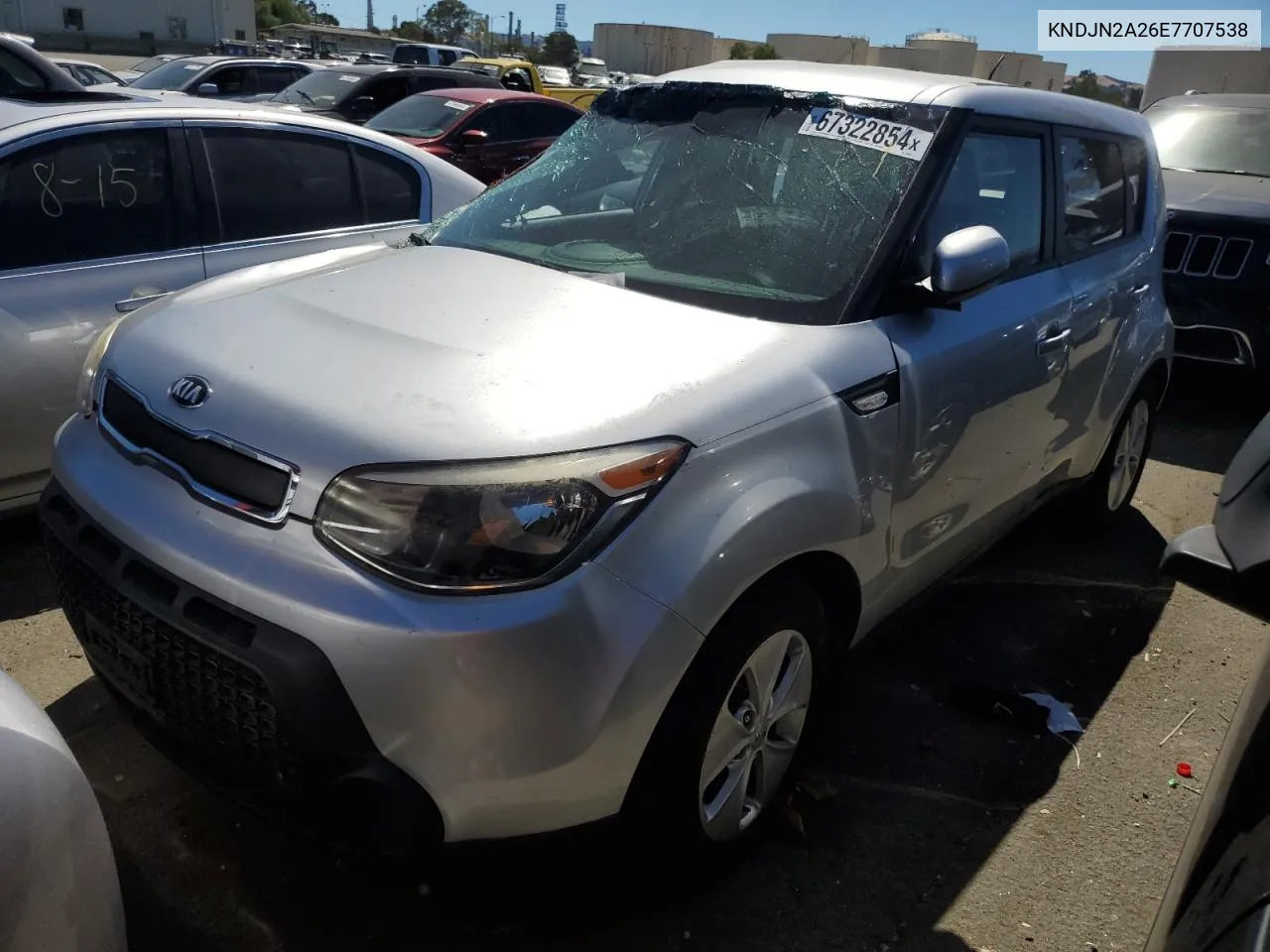 KNDJN2A26E7707538 2014 Kia Soul