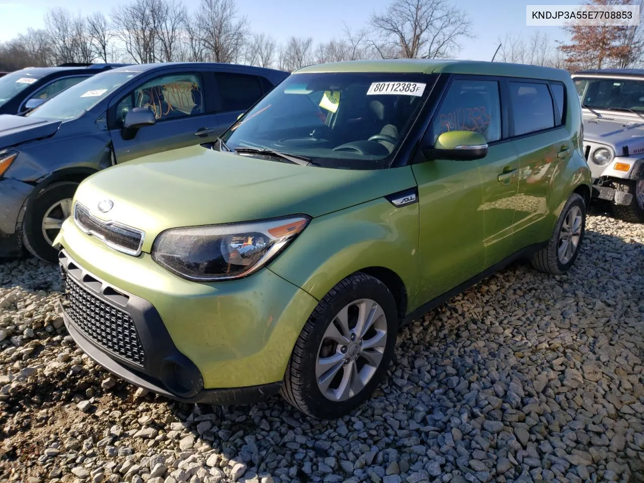 2014 Kia Soul + VIN: KNDJP3A55E7708853 Lot: 69368874