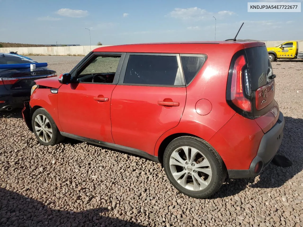 2014 Kia Soul + VIN: KNDJP3A54E7722677 Lot: 70249794