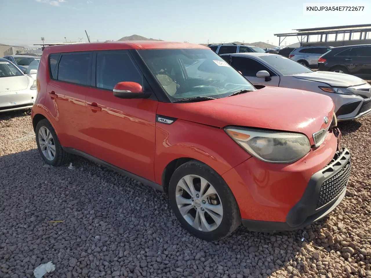 2014 Kia Soul + VIN: KNDJP3A54E7722677 Lot: 70249794