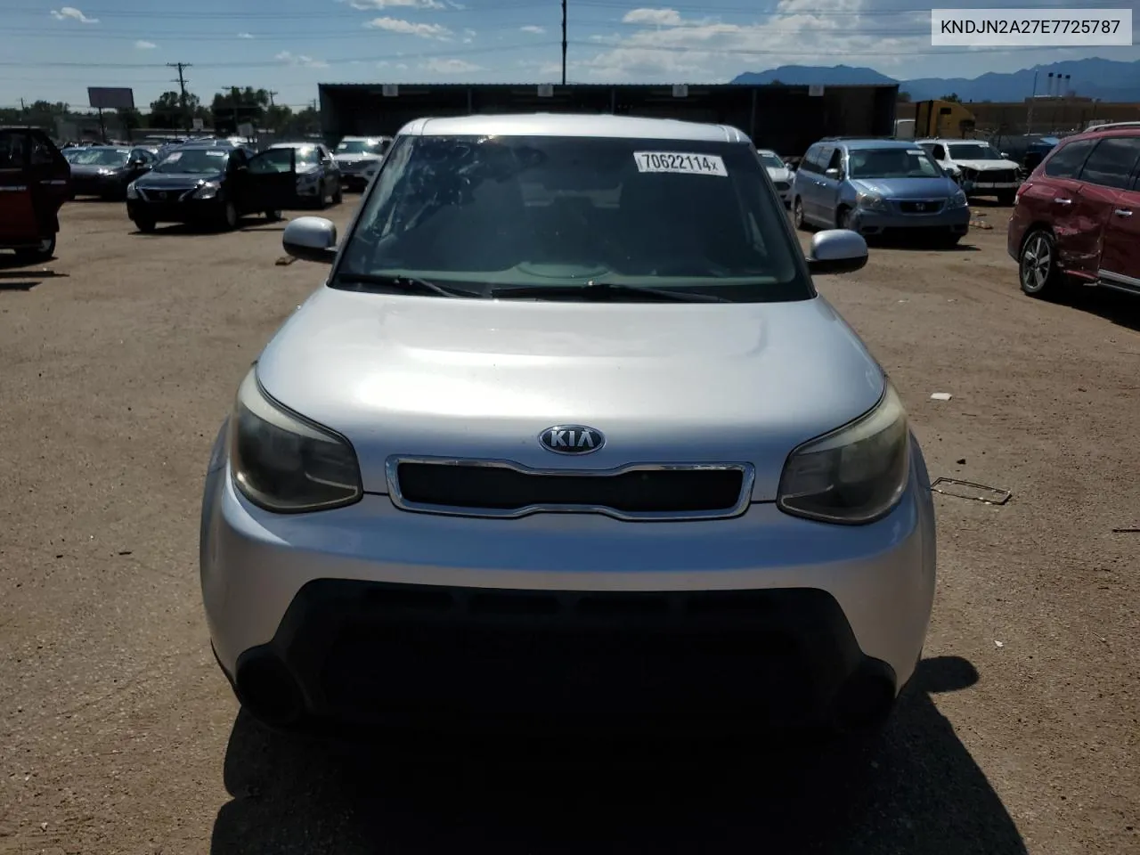 2014 Kia Soul VIN: KNDJN2A27E7725787 Lot: 70622114