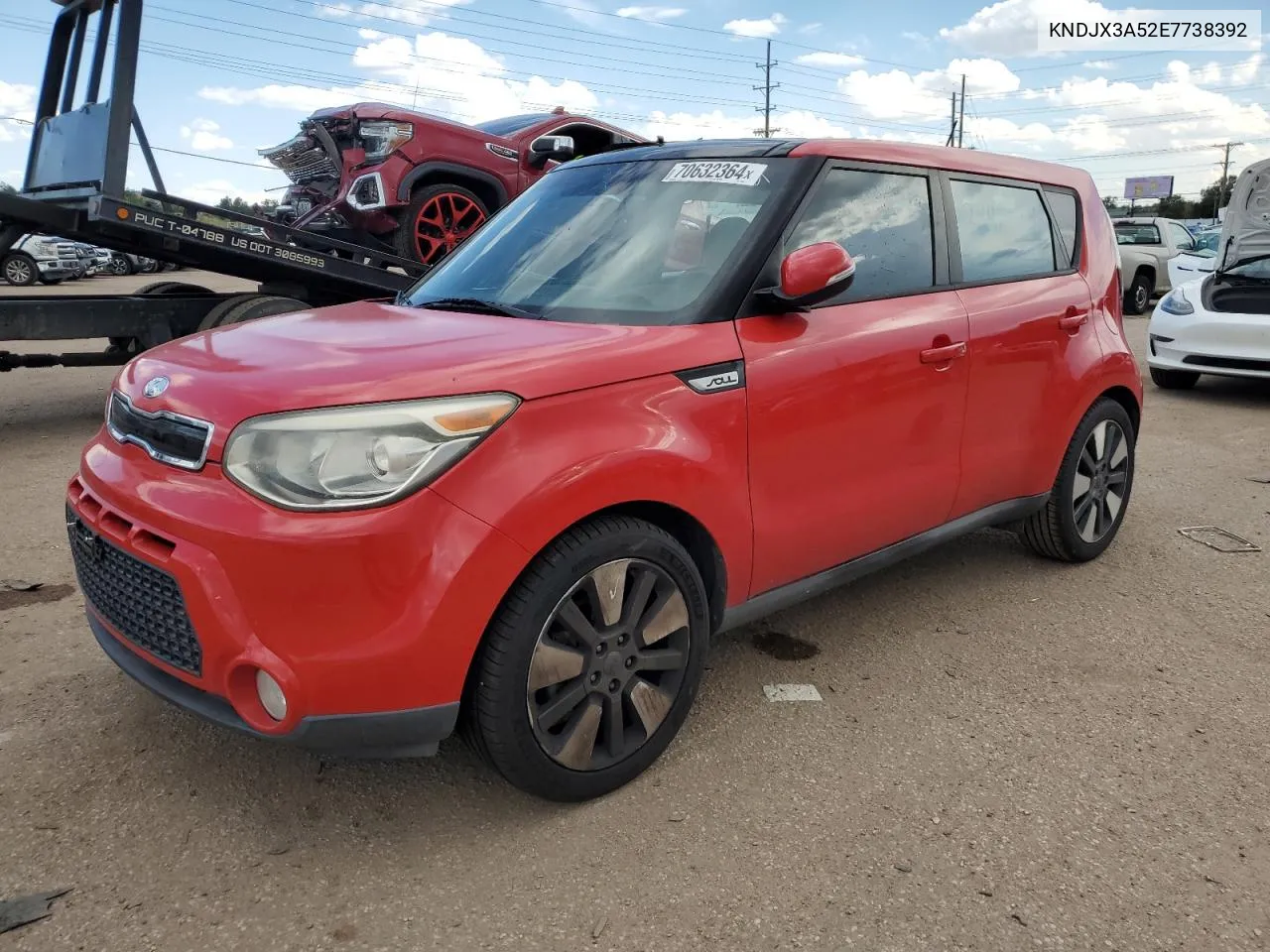 2014 Kia Soul ! VIN: KNDJX3A52E7738392 Lot: 70632364