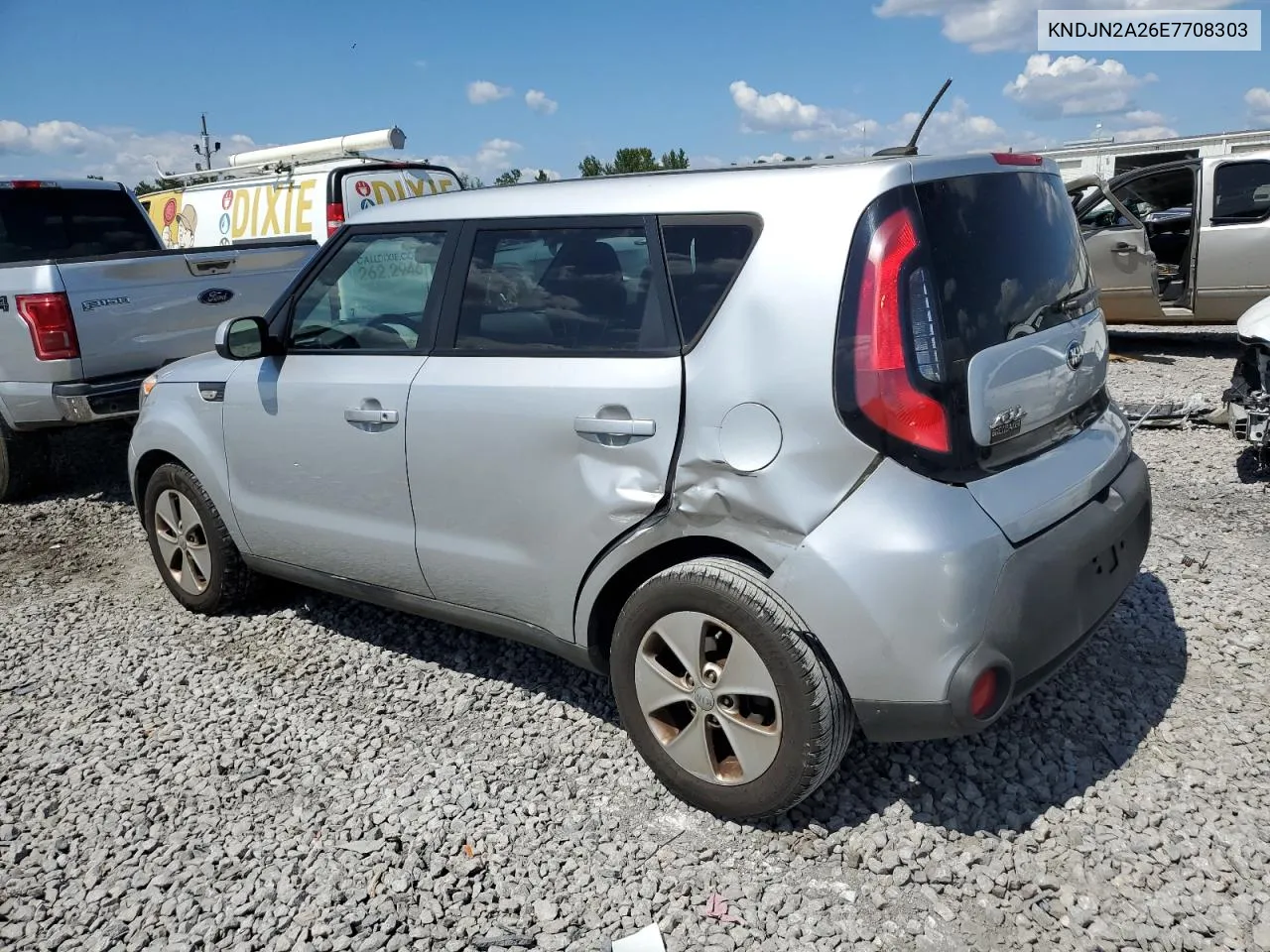 2014 Kia Soul VIN: KNDJN2A26E7708303 Lot: 72395844