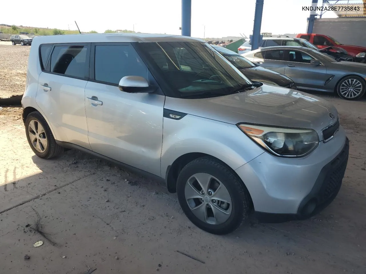 2014 Kia Soul VIN: KNDJN2A28E7735843 Lot: 73345994