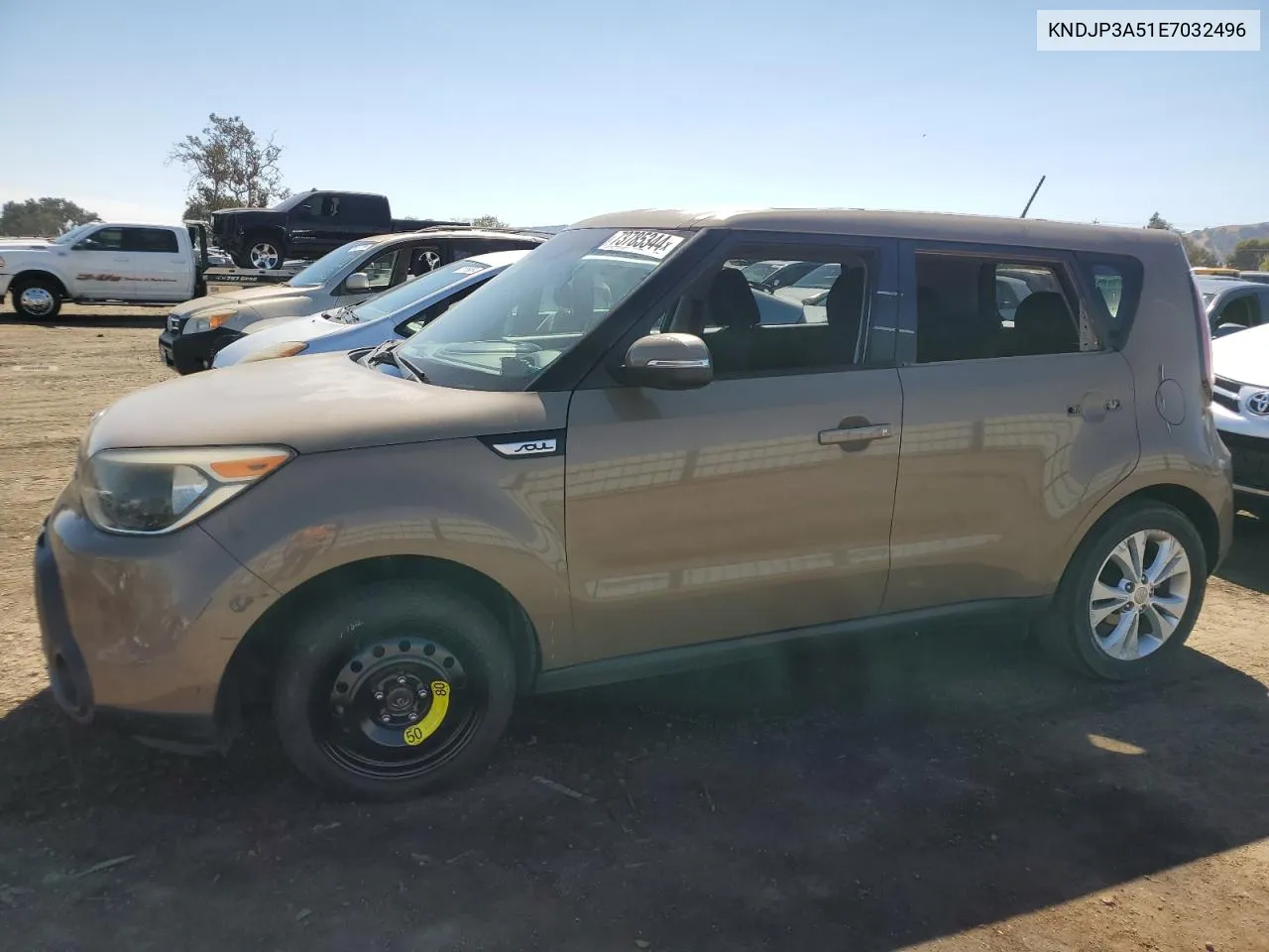 2014 Kia Soul + VIN: KNDJP3A51E7032496 Lot: 73785344