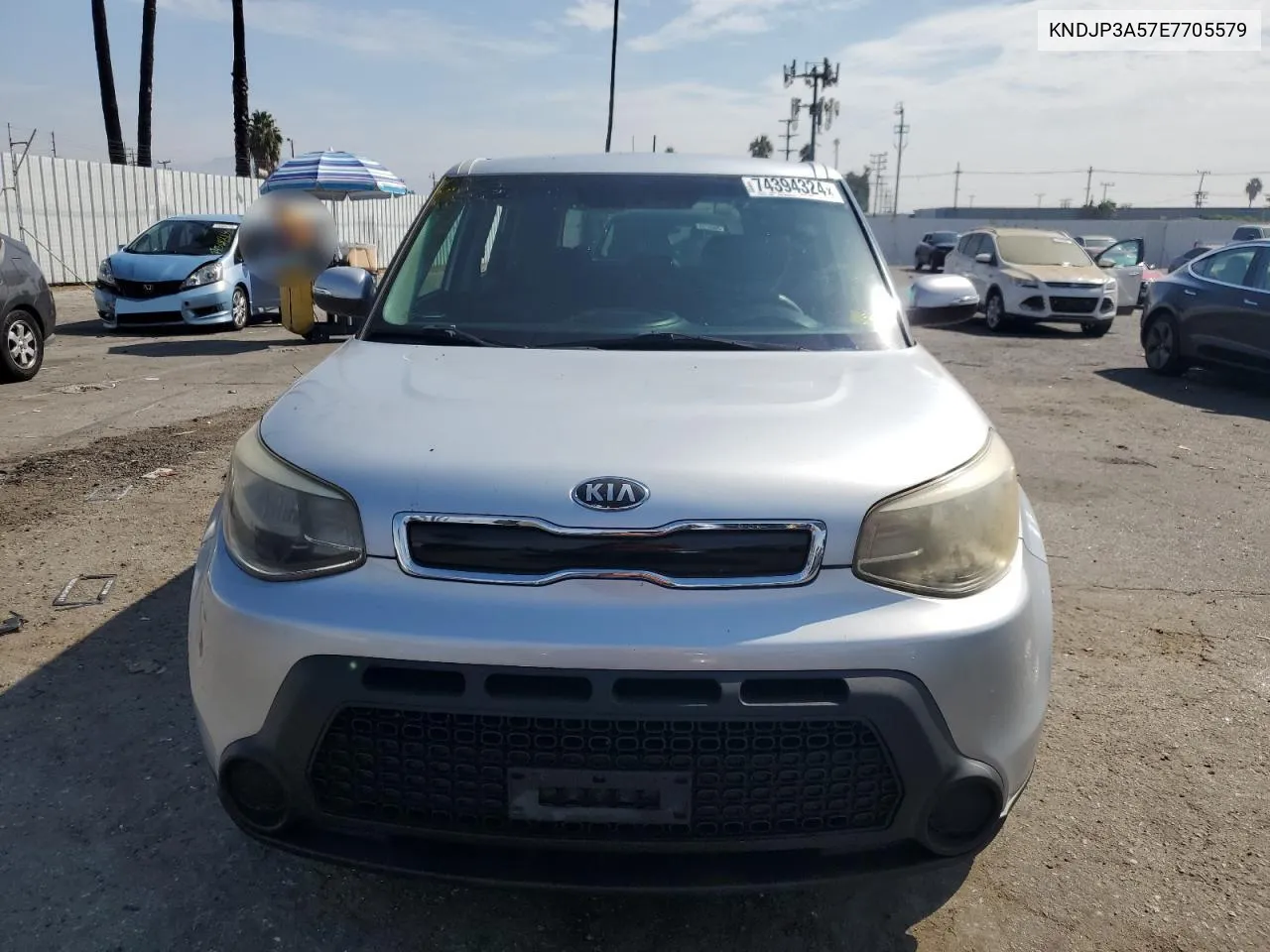 2014 Kia Soul + VIN: KNDJP3A57E7705579 Lot: 74394324