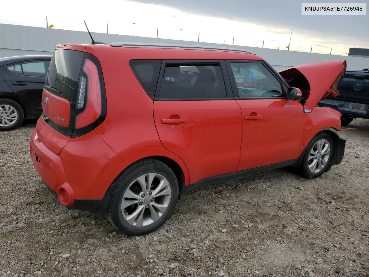 2014 Kia Soul + VIN: KNDJP3A51E7726945 Lot: 74772774