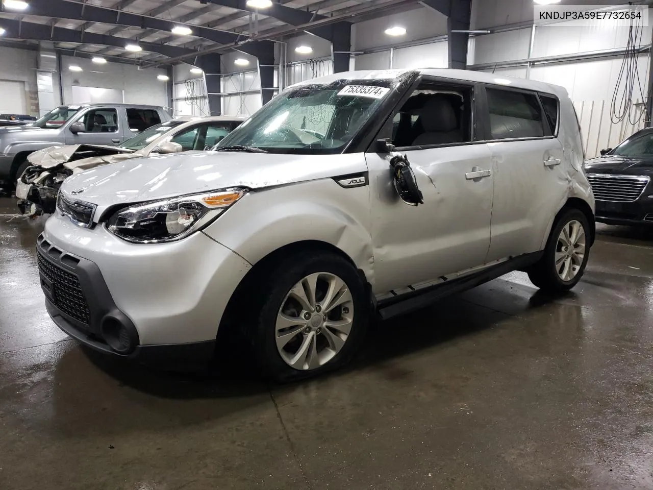 2014 Kia Soul + VIN: KNDJP3A59E7732654 Lot: 75335374