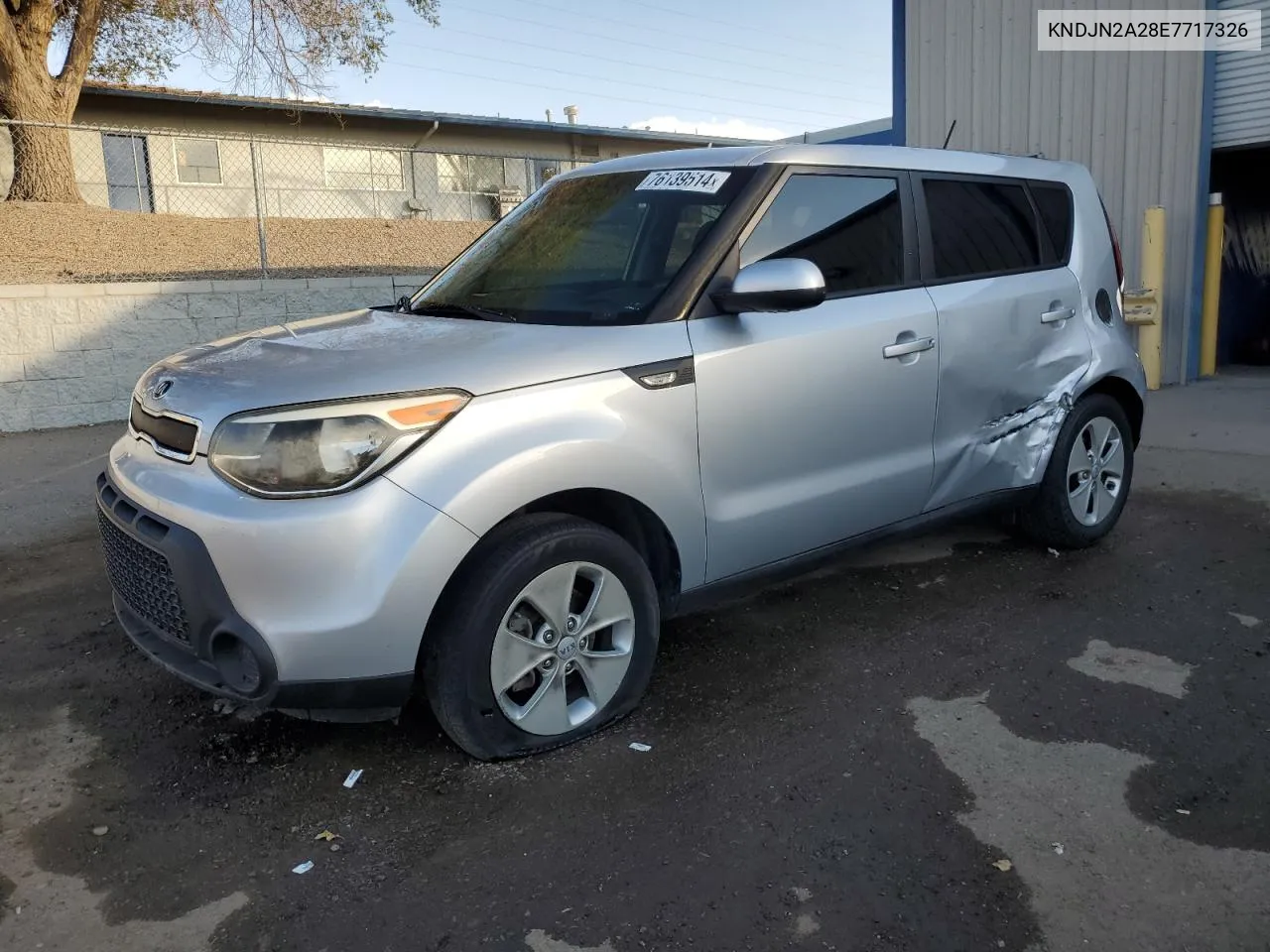 2014 Kia Soul VIN: KNDJN2A28E7717326 Lot: 76139514