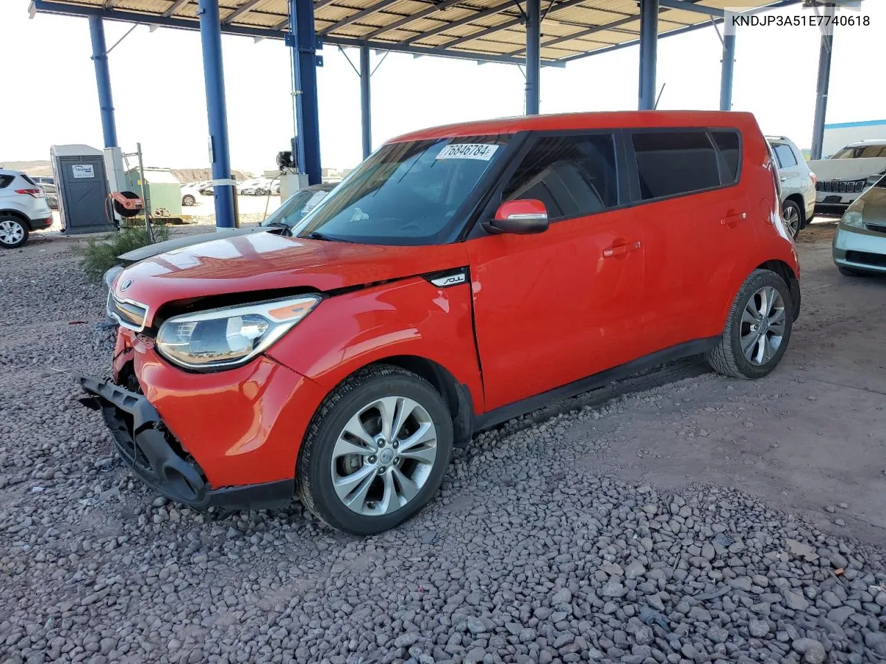 2014 Kia Soul + VIN: KNDJP3A51E7740618 Lot: 76846784