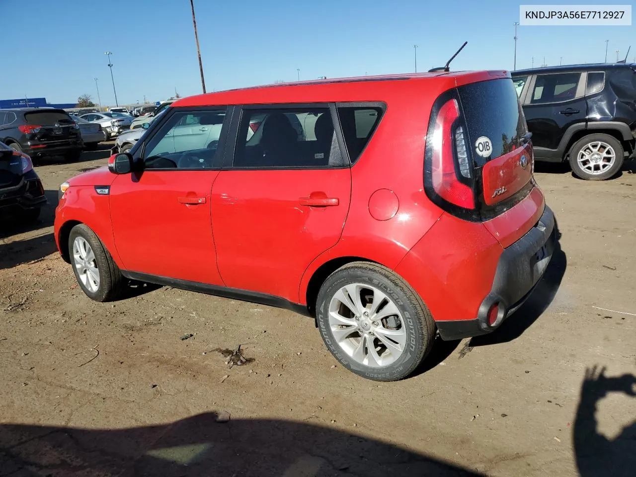 2014 Kia Soul + VIN: KNDJP3A56E7712927 Lot: 77659974