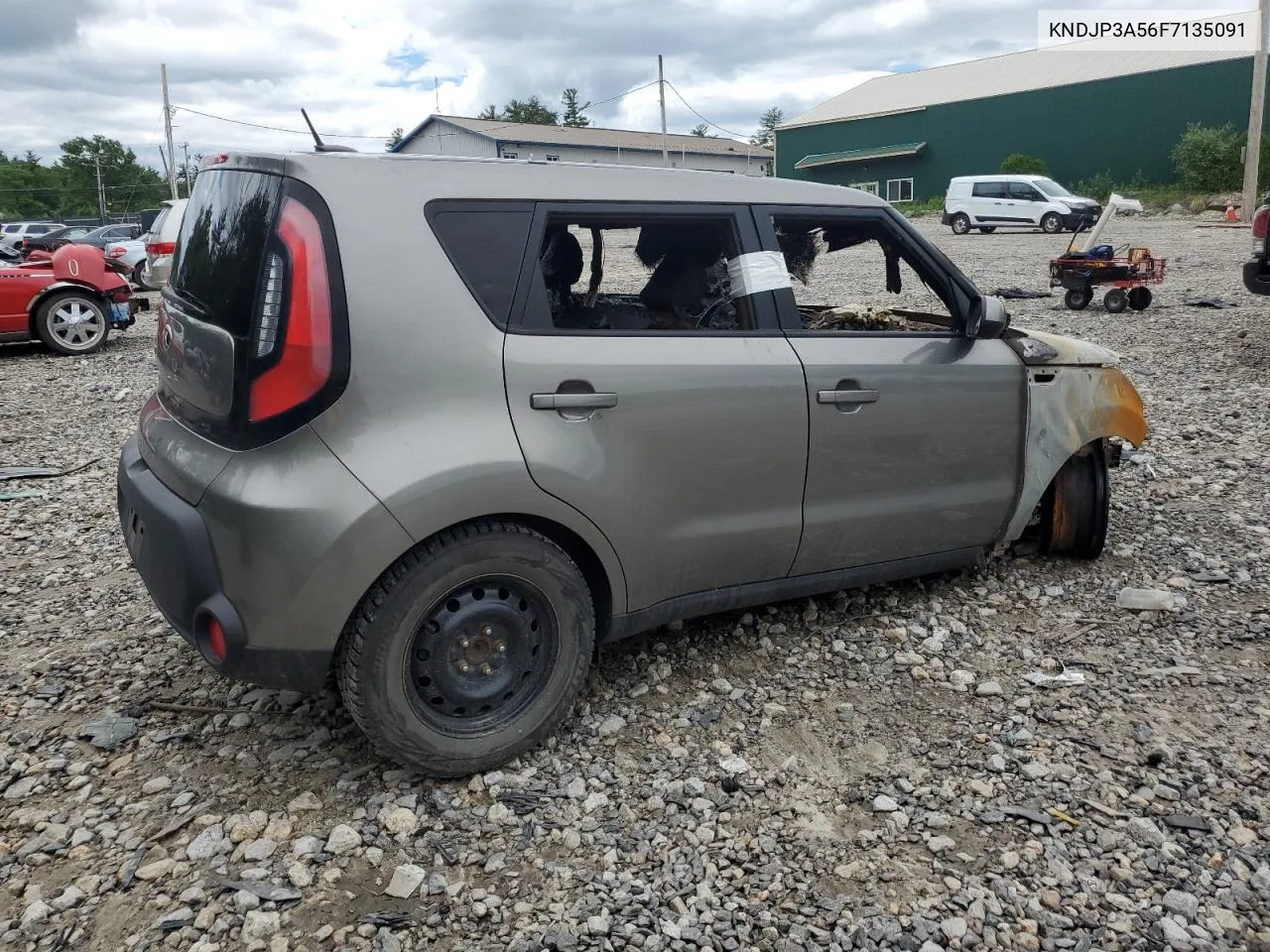 2015 Kia Soul + VIN: KNDJP3A56F7135091 Lot: 58652834