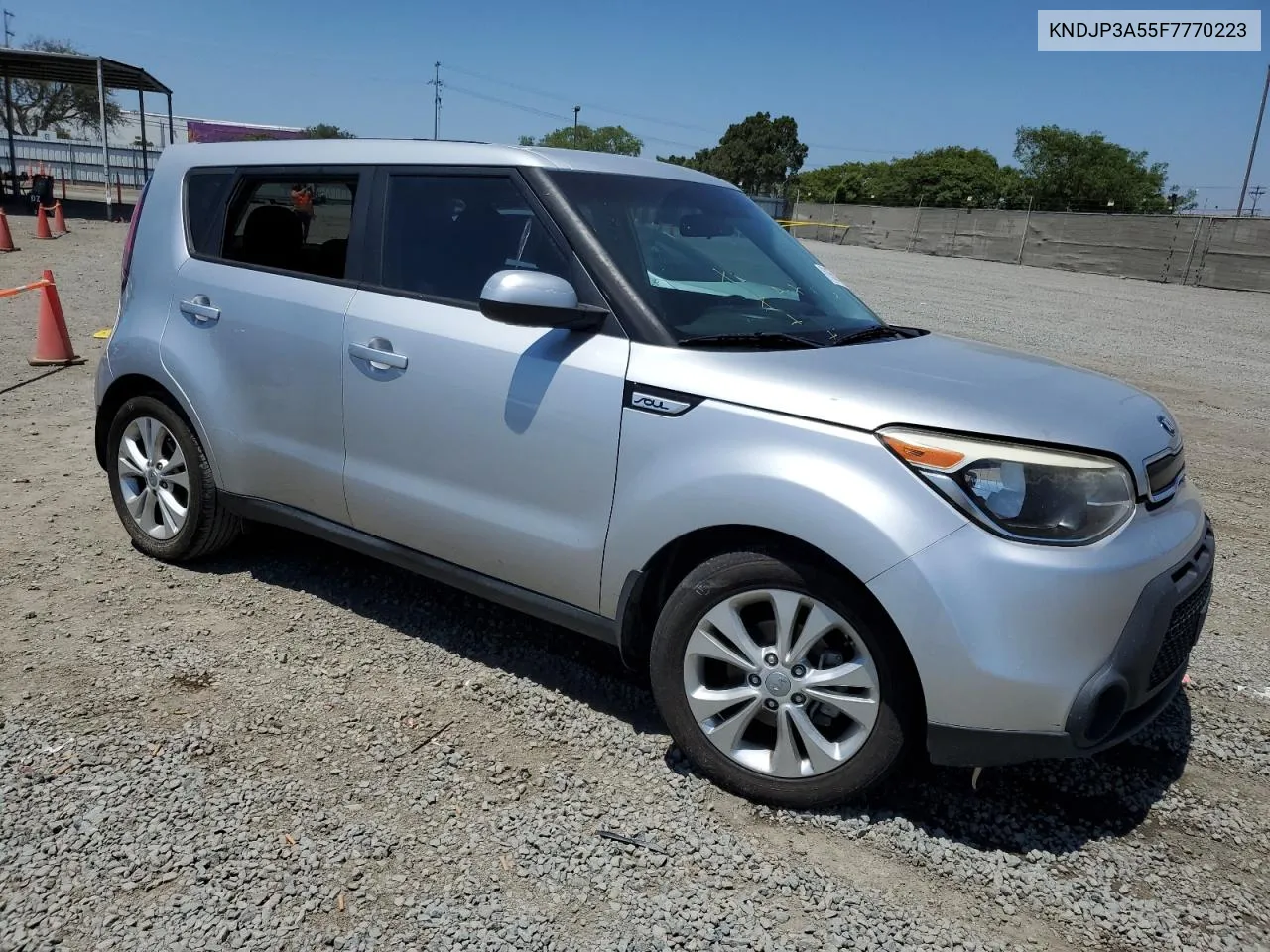 2015 Kia Soul + VIN: KNDJP3A55F7770223 Lot: 61855154