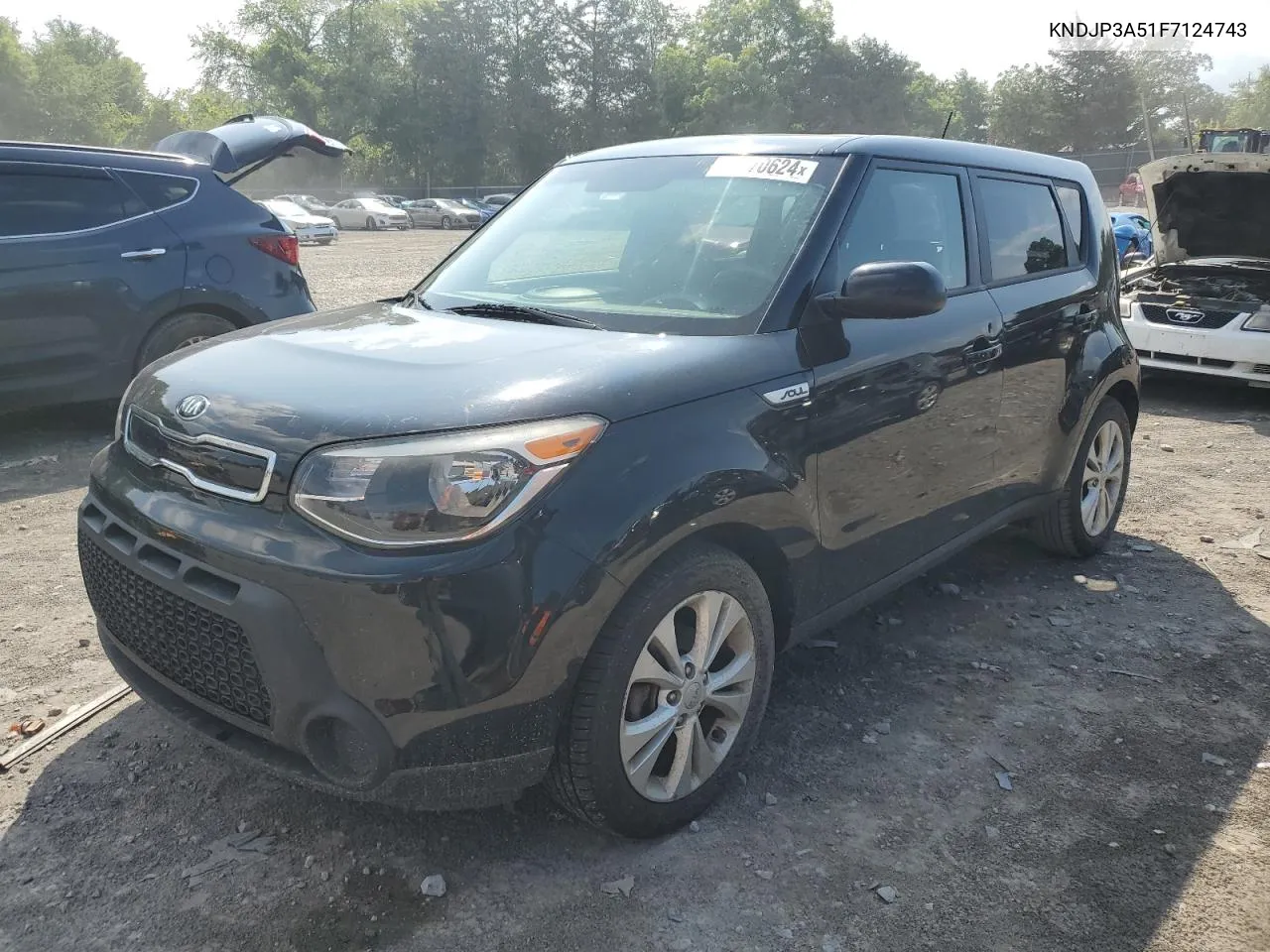 2015 Kia Soul + VIN: KNDJP3A51F7124743 Lot: 61870624