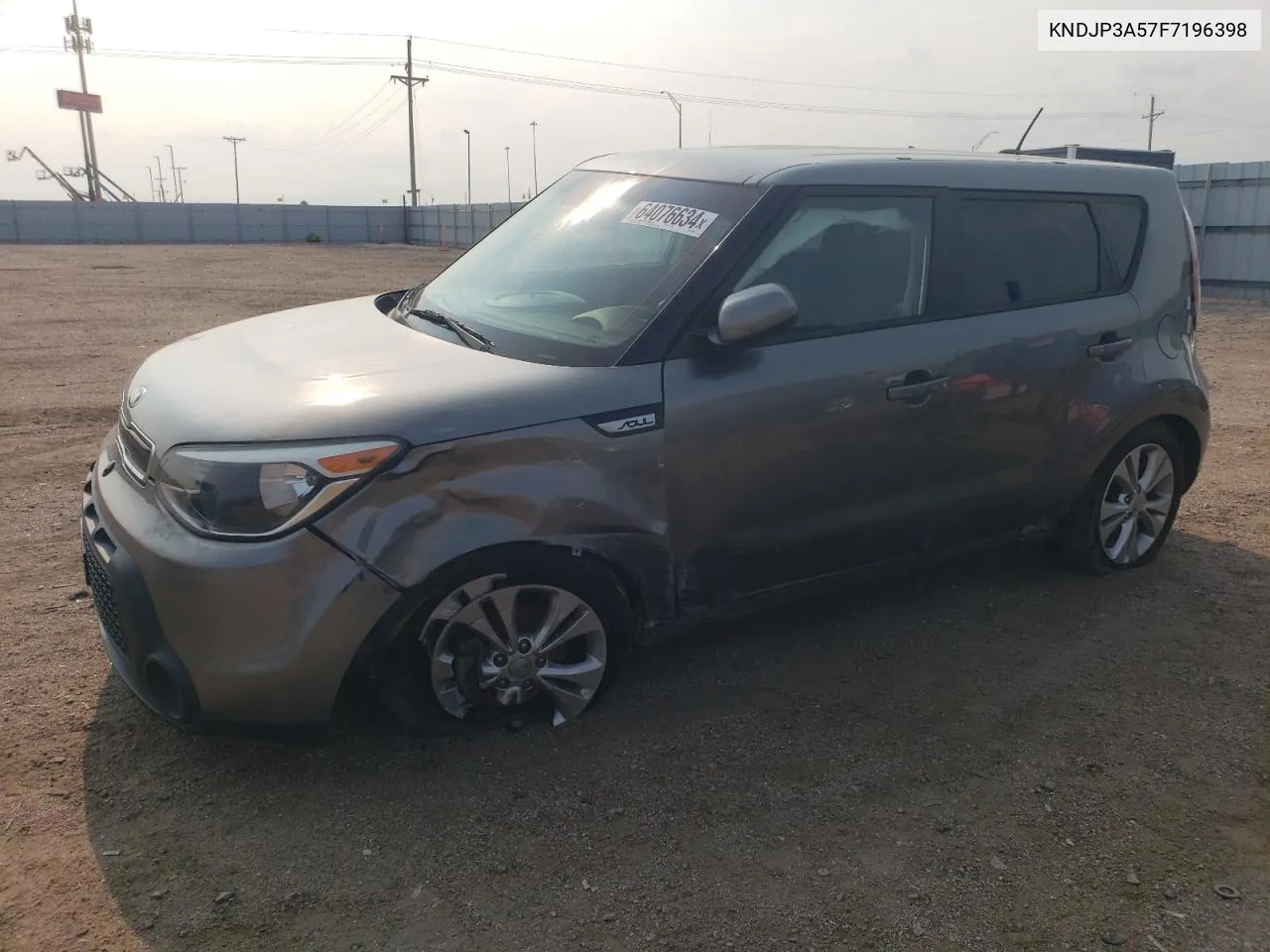 2015 Kia Soul + VIN: KNDJP3A57F7196398 Lot: 64076634