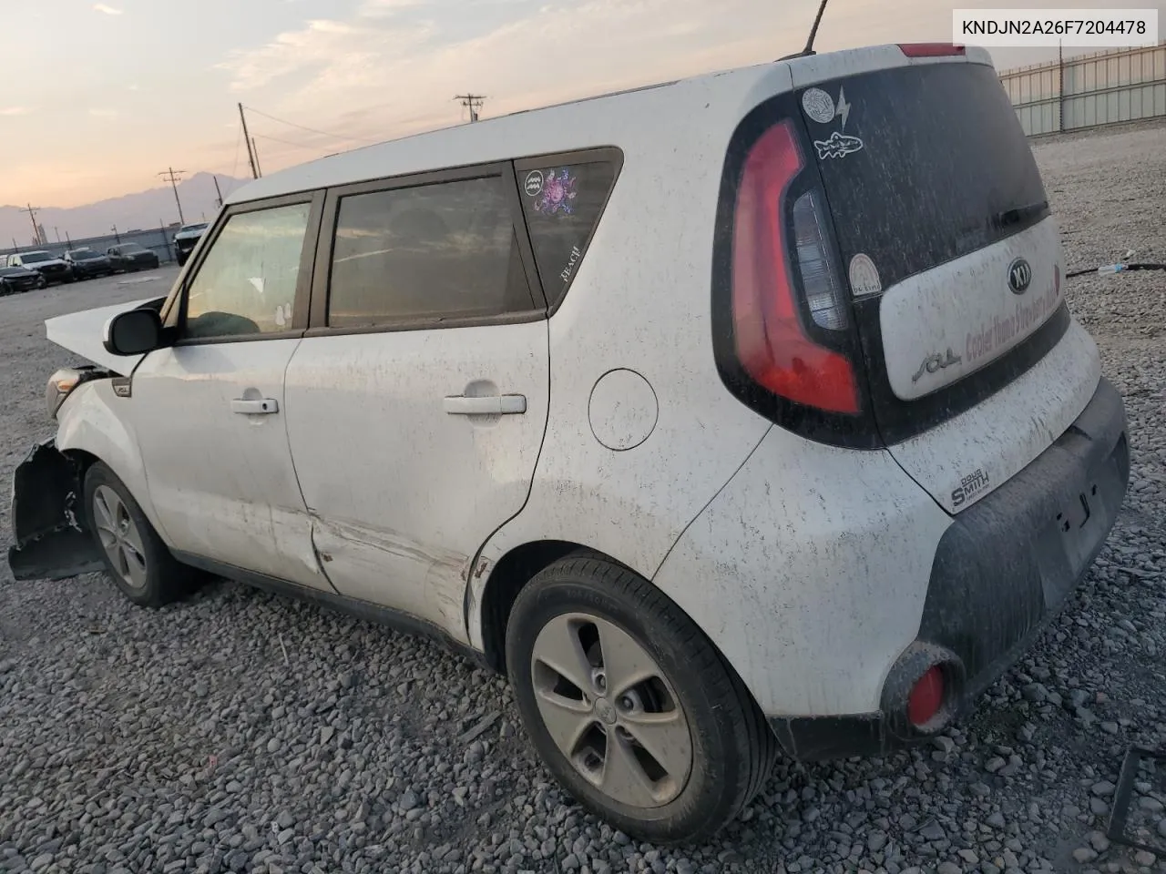 2015 Kia Soul VIN: KNDJN2A26F7204478 Lot: 64513084