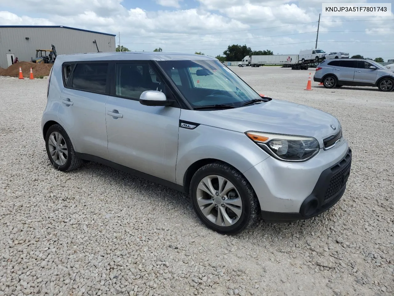 2015 Kia Soul + VIN: KNDJP3A51F7801743 Lot: 65119964