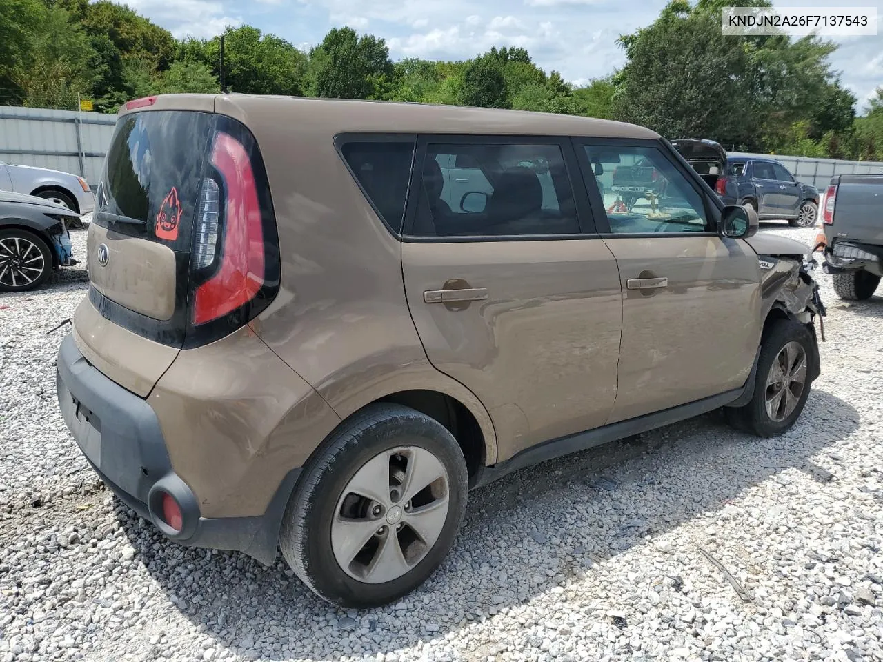 2015 Kia Soul VIN: KNDJN2A26F7137543 Lot: 65391034