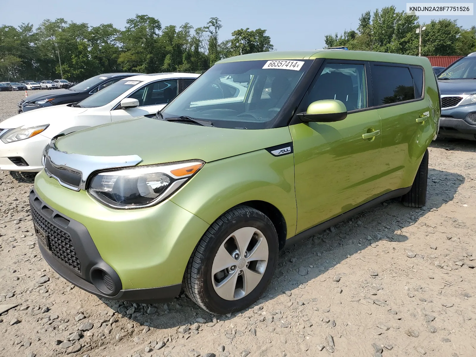 2015 Kia Soul VIN: KNDJN2A28F7751526 Lot: 66357414