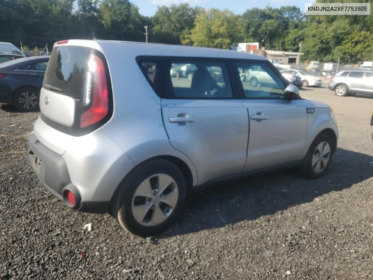 2015 Kia Soul VIN: KNDJN2A2XF7753505 Lot: 70362724