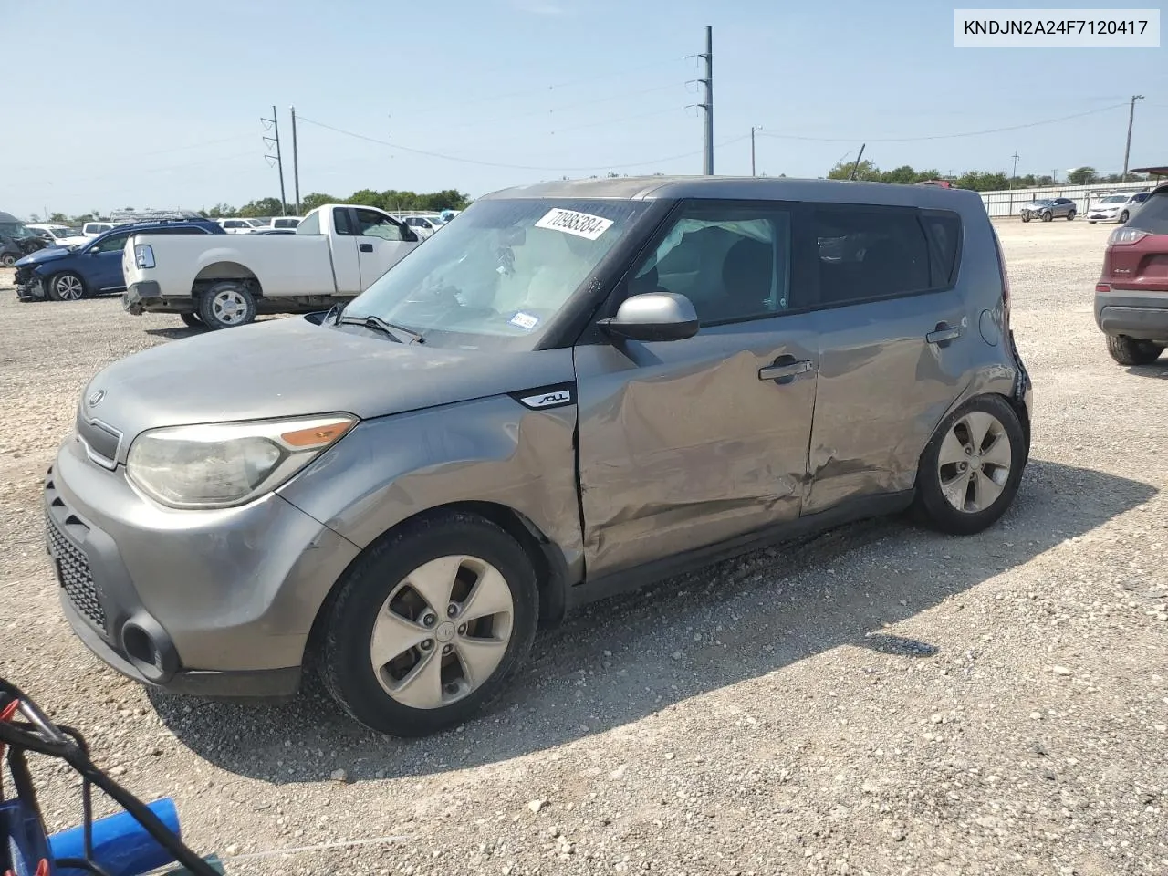 2015 Kia Soul VIN: KNDJN2A24F7120417 Lot: 70986384