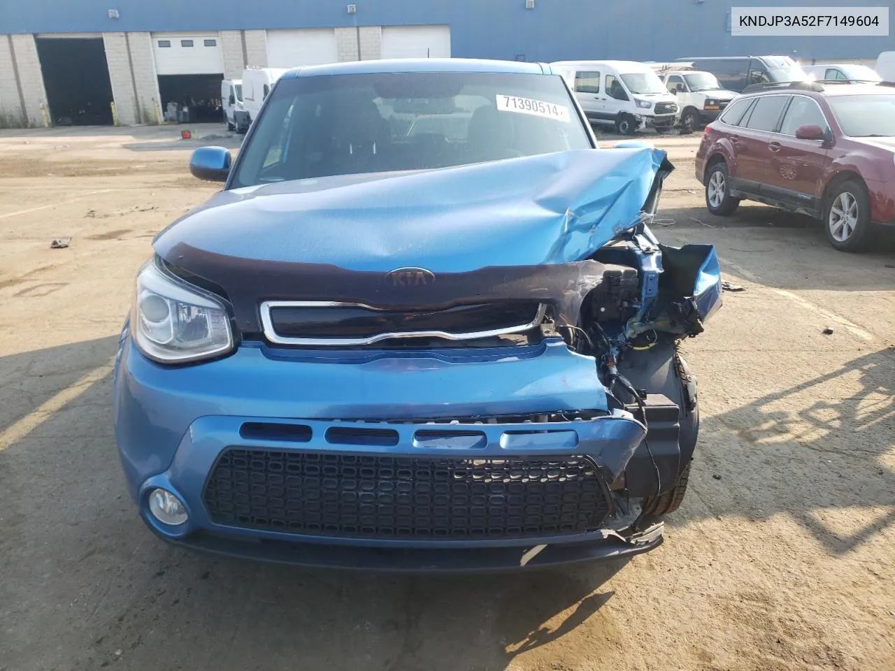 2015 Kia Soul + VIN: KNDJP3A52F7149604 Lot: 71390514