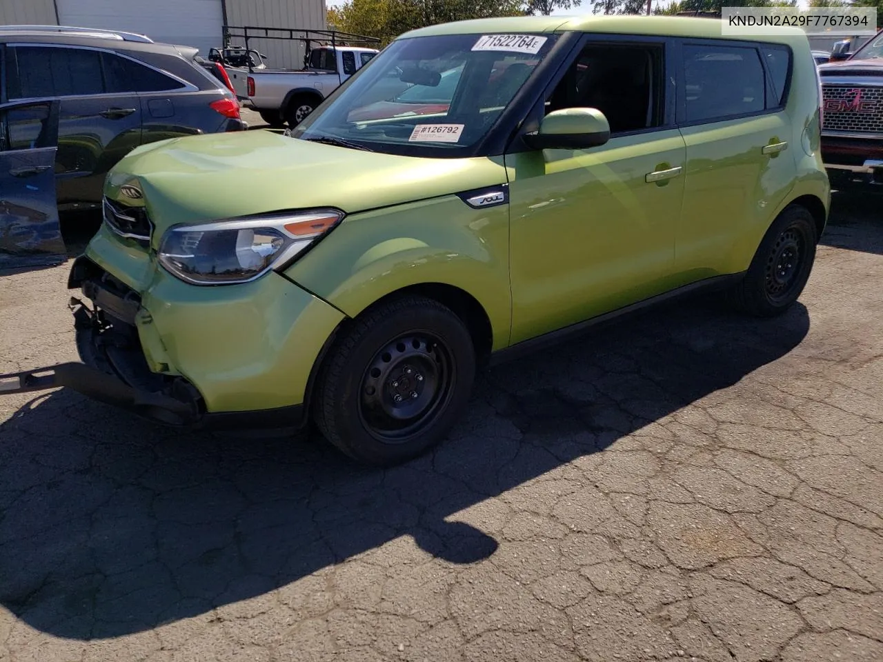 2015 Kia Soul VIN: KNDJN2A29F7767394 Lot: 71522764