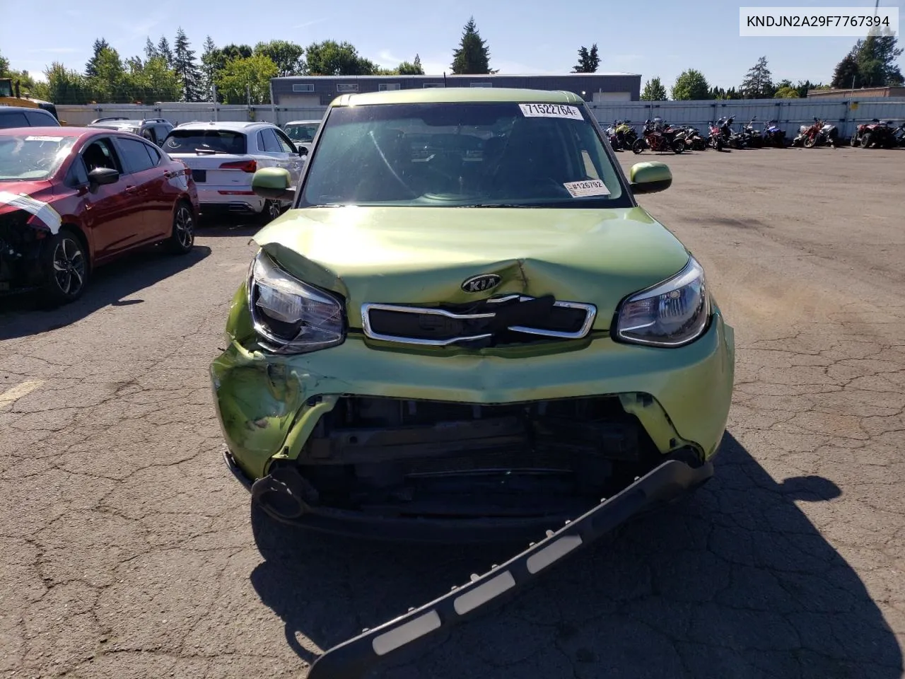 2015 Kia Soul VIN: KNDJN2A29F7767394 Lot: 71522764