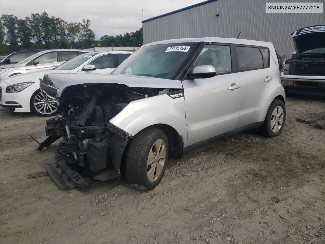 2015 Kia Soul VIN: KNDJN2A26F7777218 Lot: 71535194