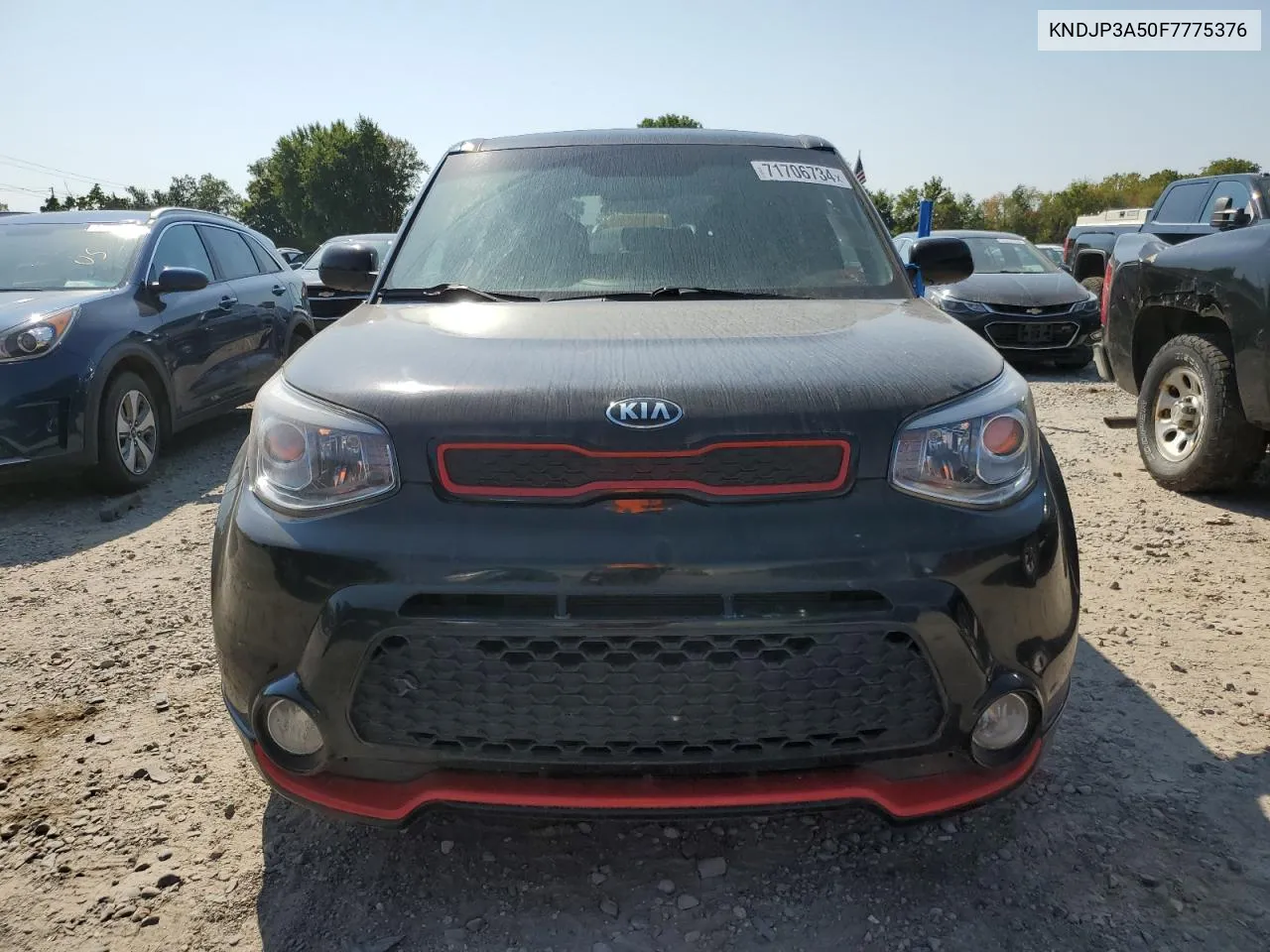 2015 Kia Soul + VIN: KNDJP3A50F7775376 Lot: 71706734